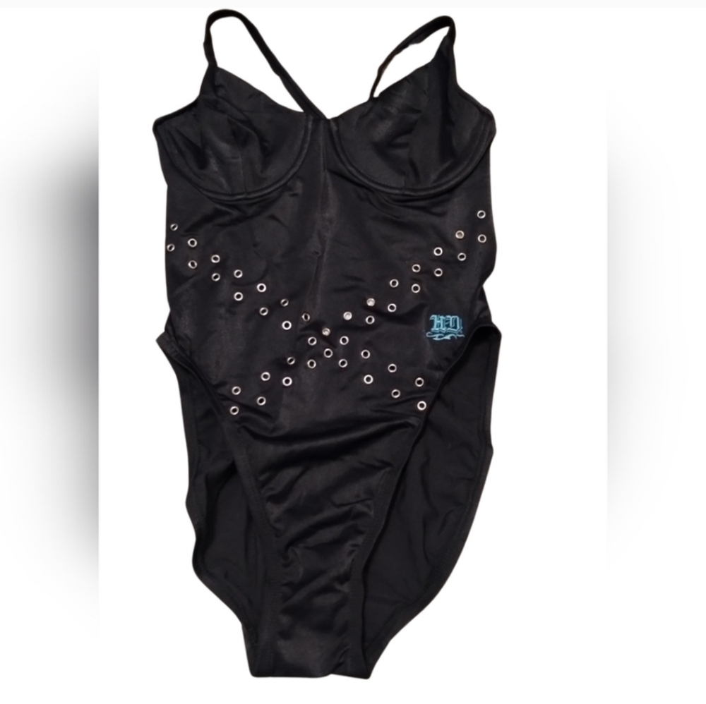 Harley Davidson Vintage 90s Bathing Suit New With Tags New Old Stock Siz…
